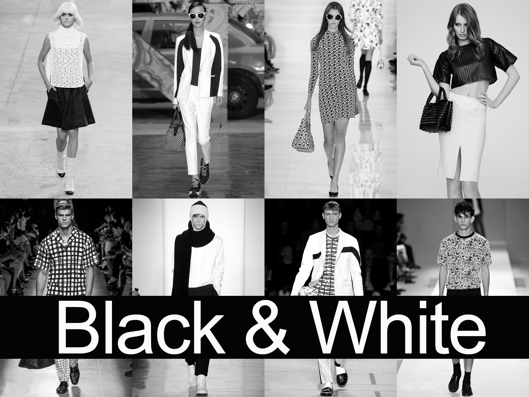 Inspirace z módních mol: Black & White